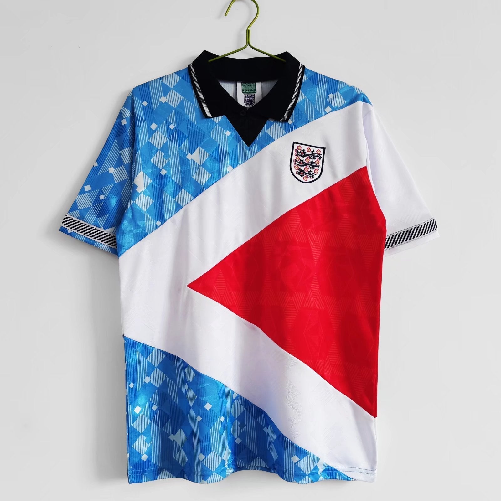 England 1990 World Cup Tricolour Retro Jersey Champion Gearz