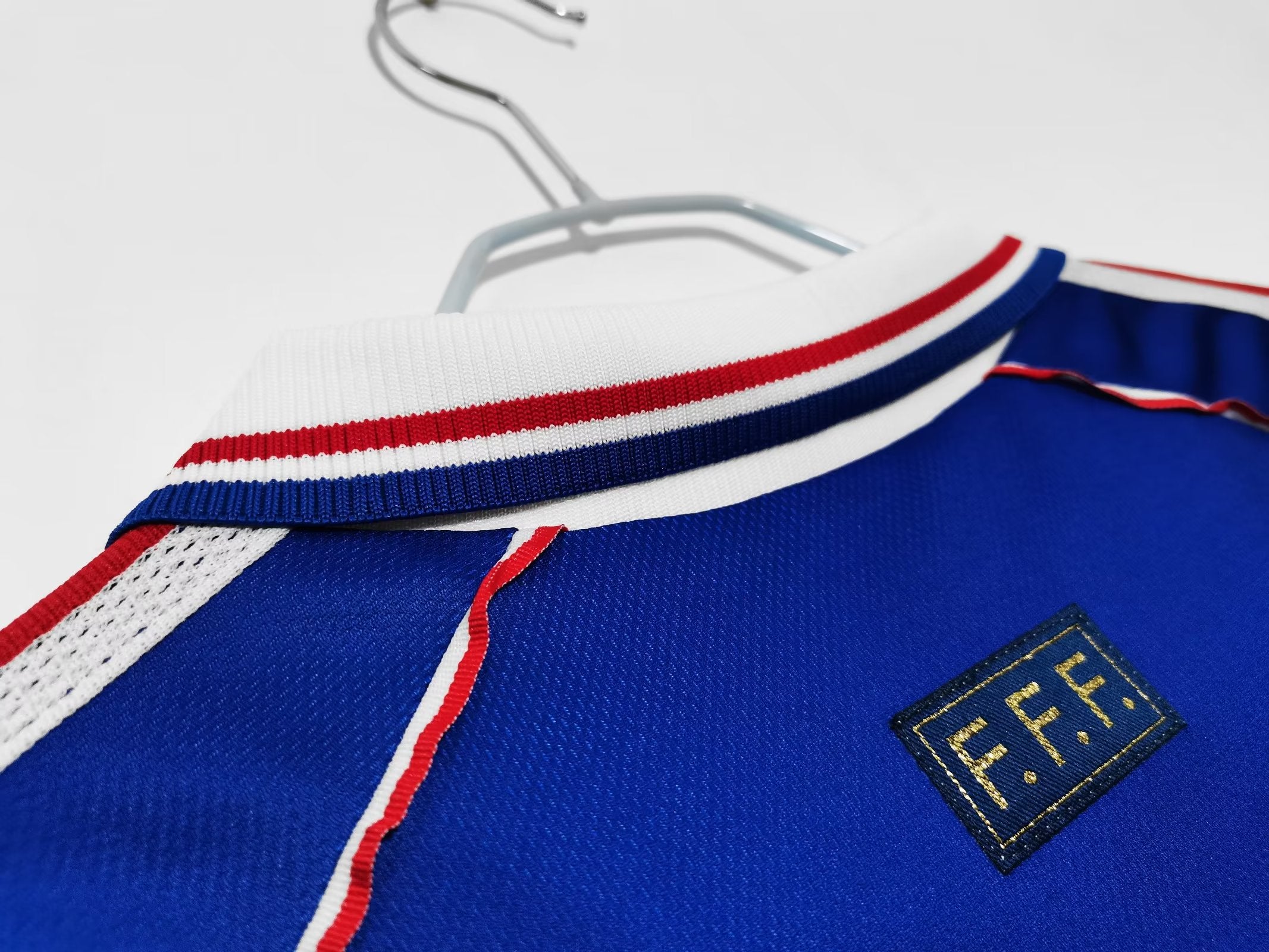 France 1998 Long Sleeves Home Jersey Champion Gearz