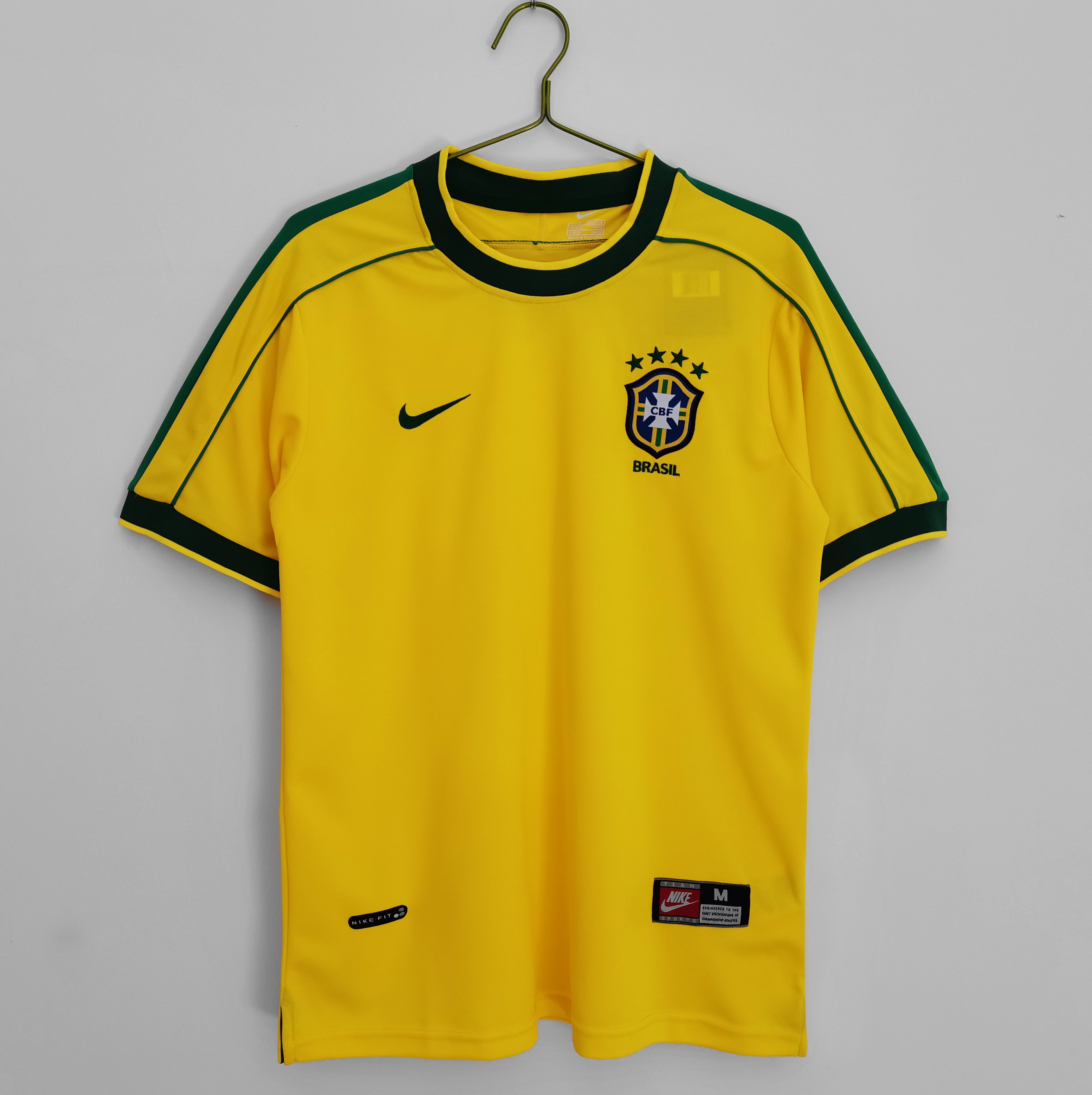 Brazil 1998 Home Jersey Champion Gearz