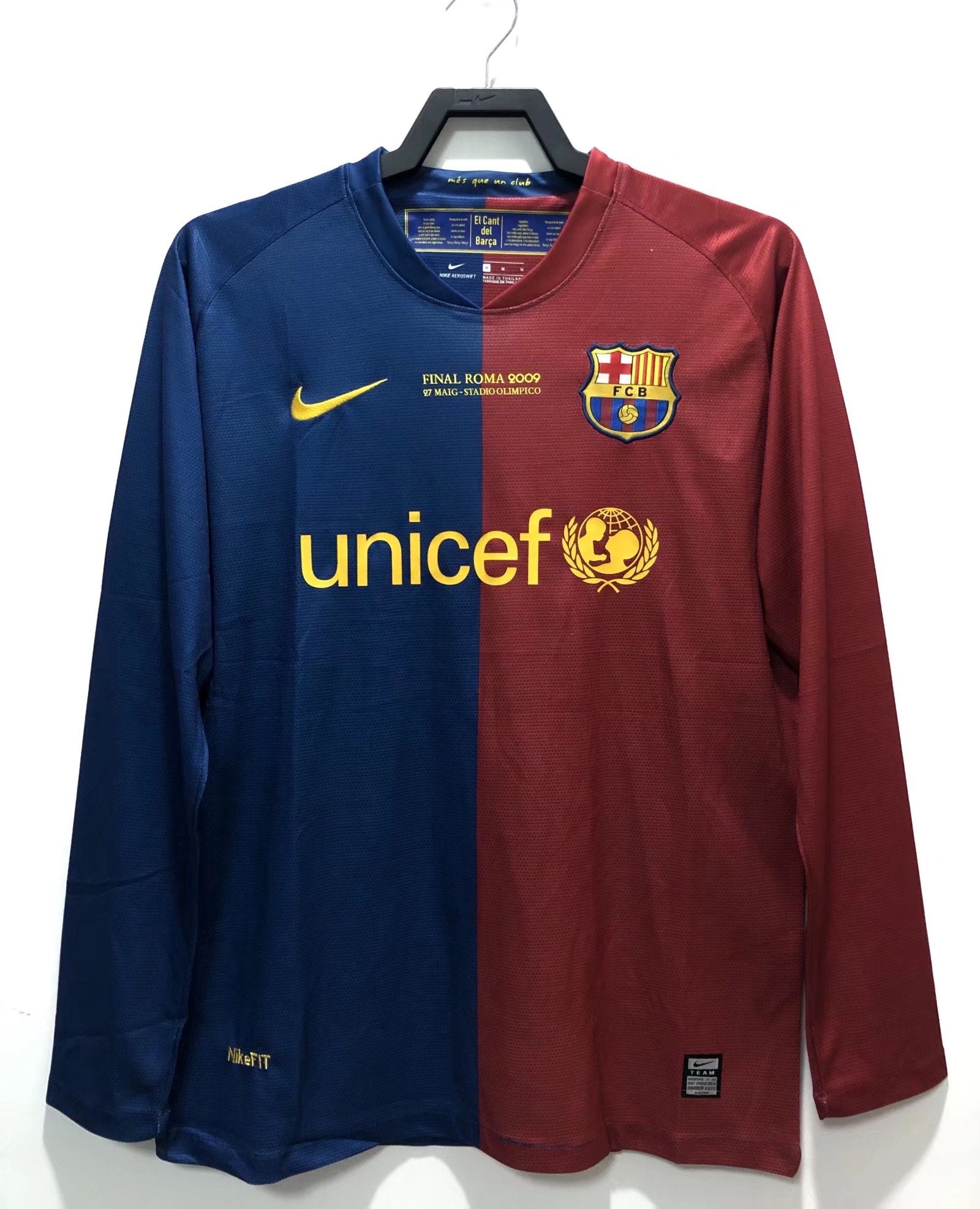 Barcelona 08/09 Long Sleeves Home Jersey Champion Gearz