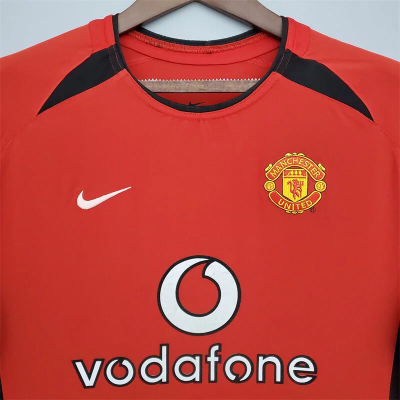 Manchester United Home Retro 02/03 Long Sleeves Jersey