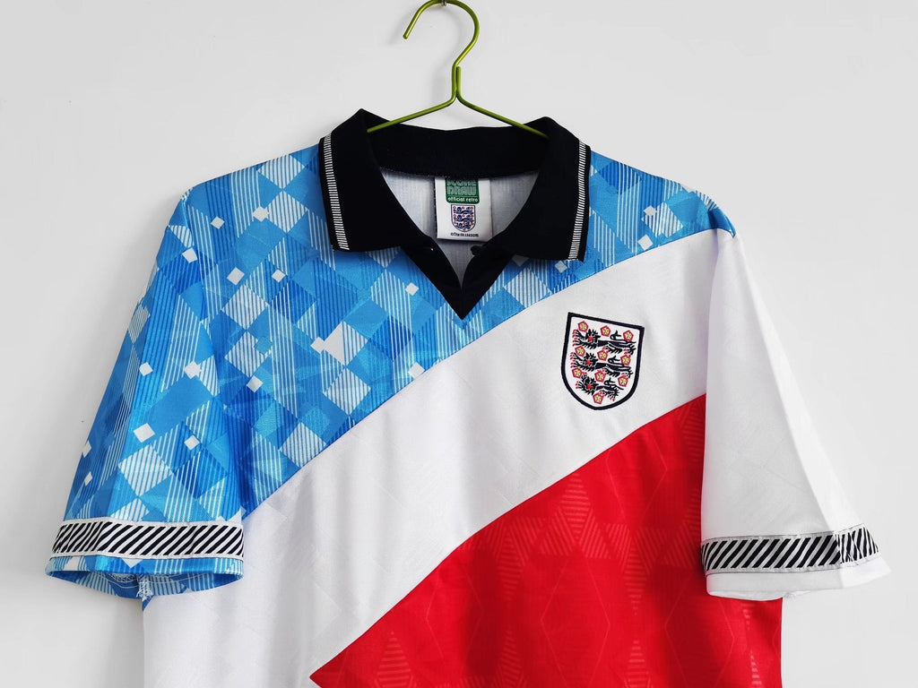 England 1990 World Cup Tricolour Retro Jersey Champion Gearz