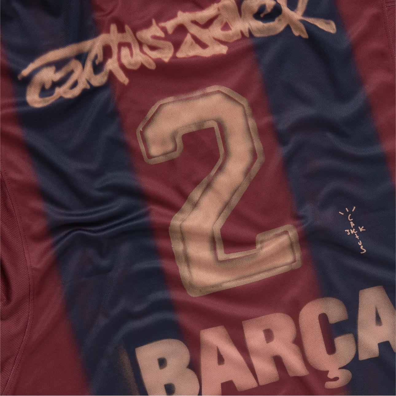 CJ x FC BARCELONA RETRO 00/01 HOME SKELETON JERSEY Vintage Joint