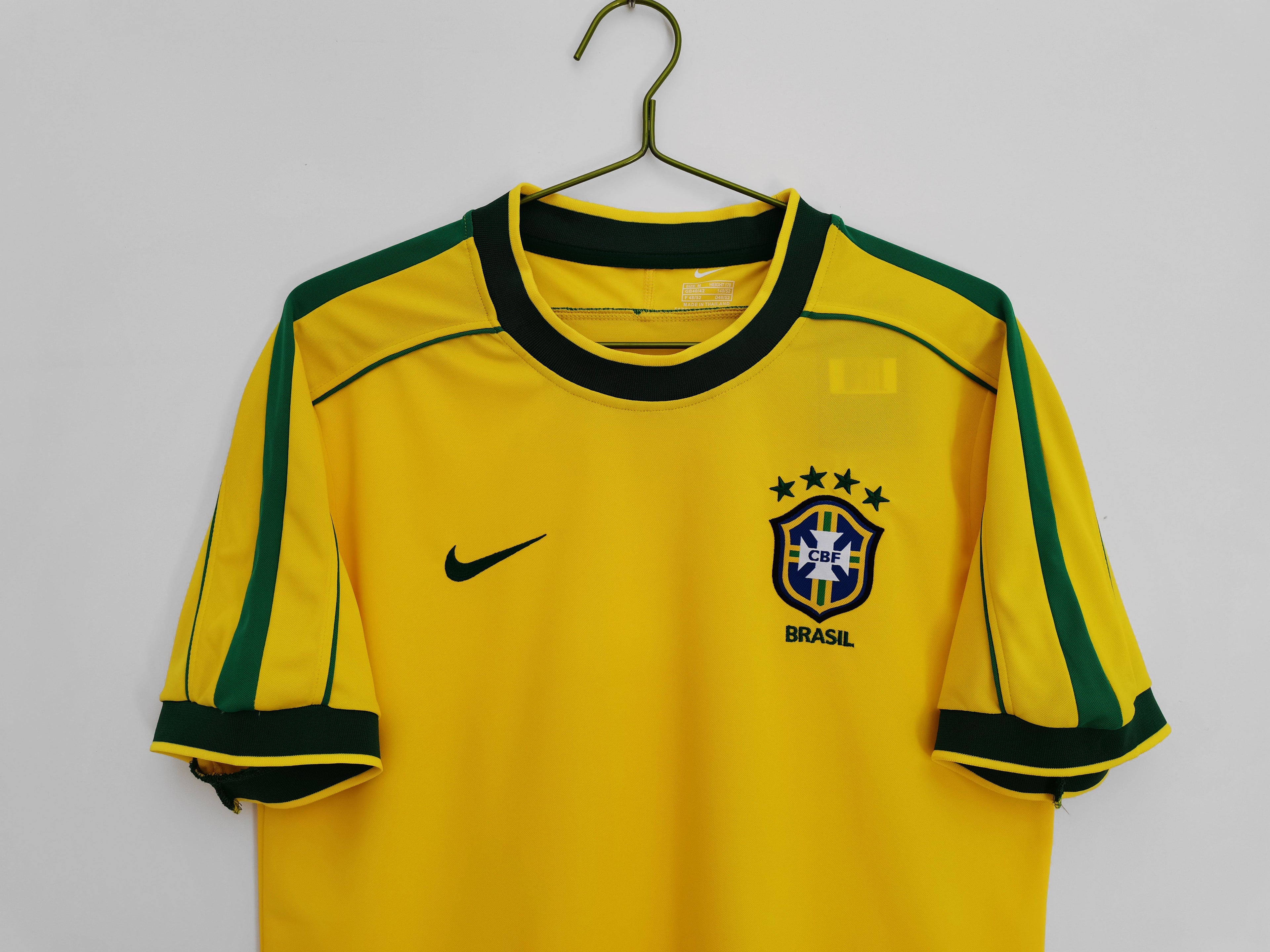 Brazil 1998 Home Jersey Champion Gearz
