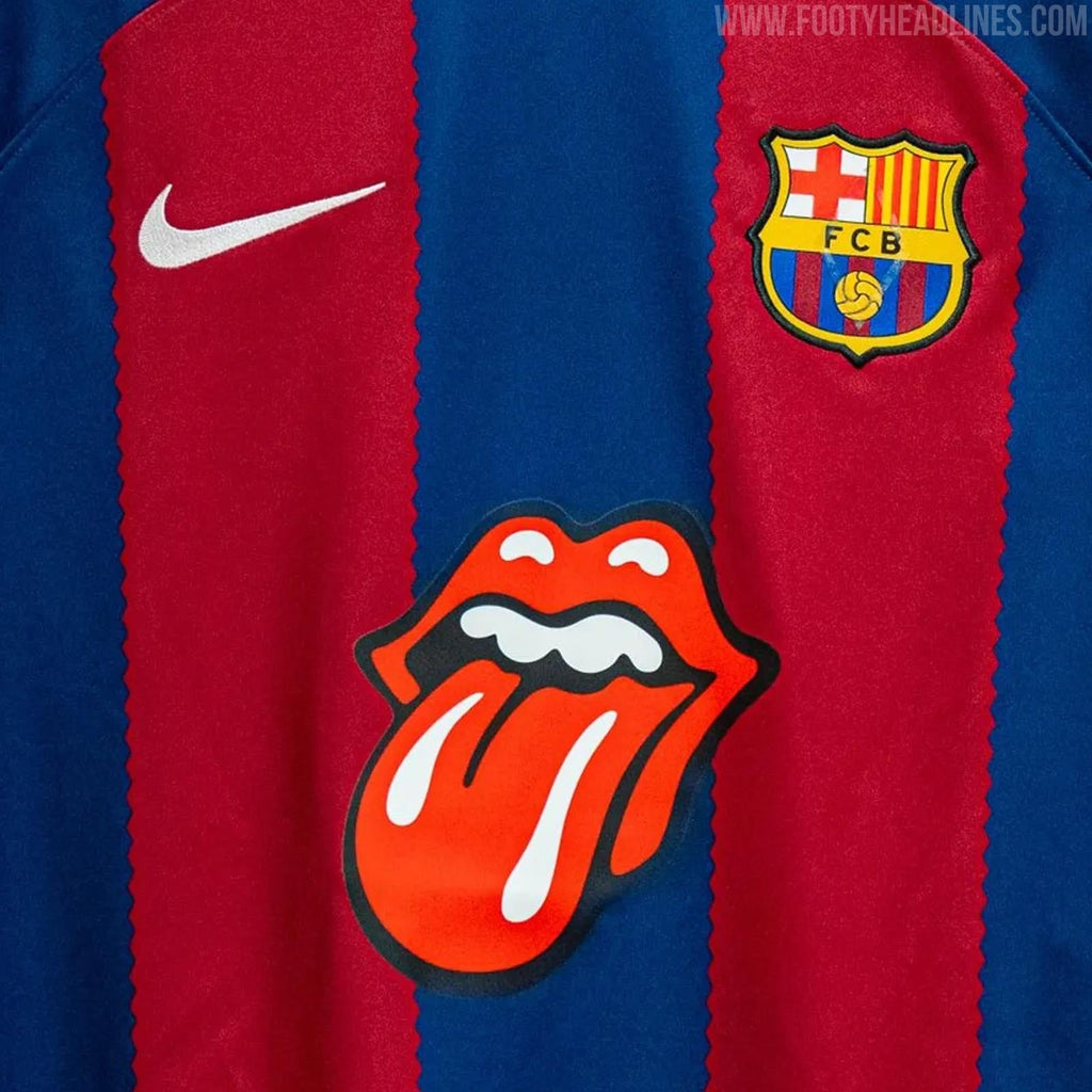 Barcelona X Rolling Stones 23/24 Home Jersey Champion Gearz
