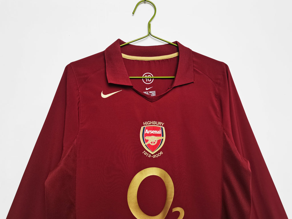 Arsenal 05/06 Long Sleeves Home Jersey Champion Gearz