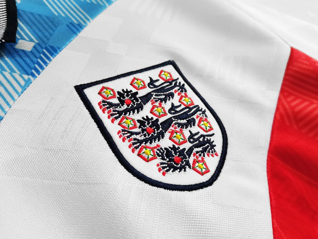 England 1990 World Cup Tricolour Retro Jersey Champion Gearz
