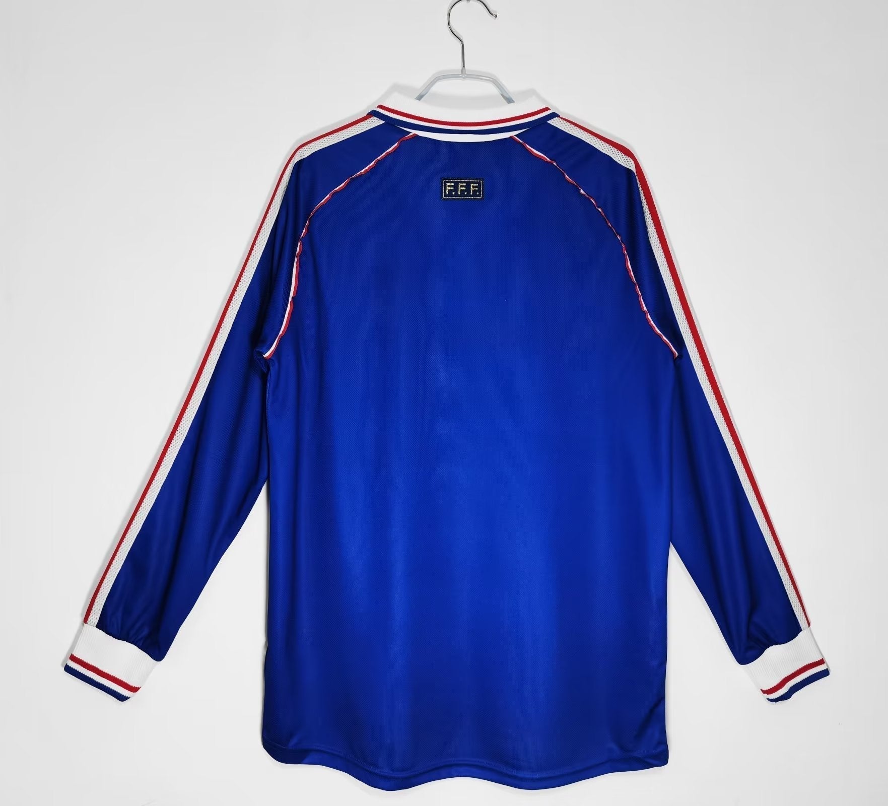 France 1998 Long Sleeves Home Jersey Champion Gearz